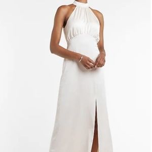 NWT - Satin Halter Maxi Dress